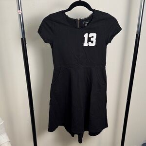 Art Class Girl's Sporty Skater 13 Black Pocket Dress Size Large (10/12)